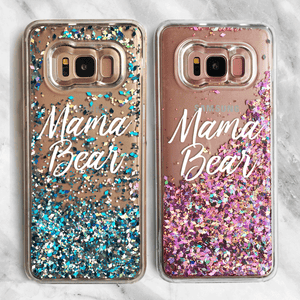 Mama Bear Glitter Samsung Galaxy Phone Case