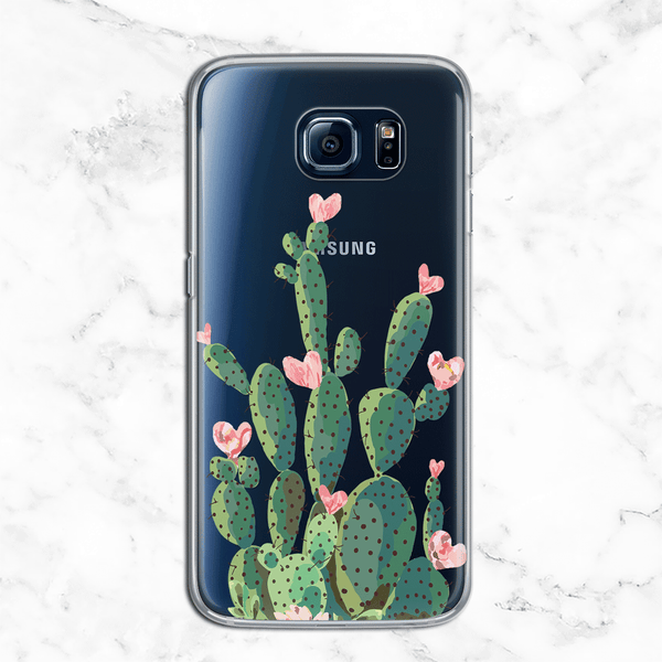 Prickly Pear Cactus - Valentine's Day Clear TPU Case