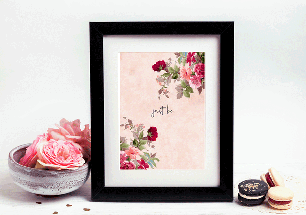 Your Quote Here - Floral Art Print