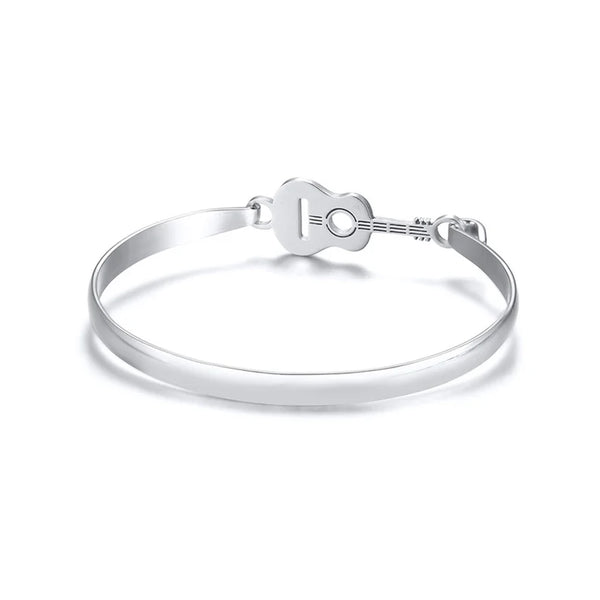 Thin Guitar Bracelet with Engraved Initials