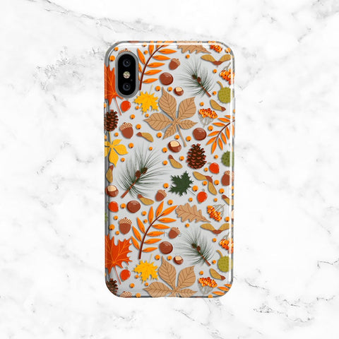 Autumn Phone Case with Leaves and Nature